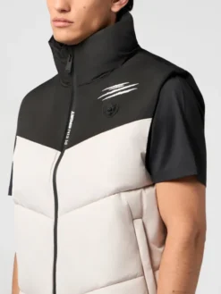 Plein Sport Kamizelka 24003 Beżowy Regular Fit