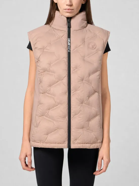 Plein Sport Kamizelka 23971 Różowy Regular Fit