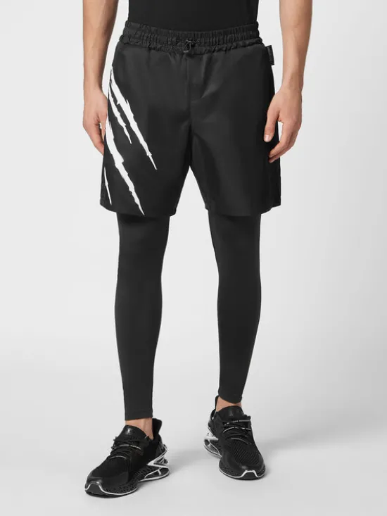 Plein Sport Legginsy 8227 Czarny Active Fit