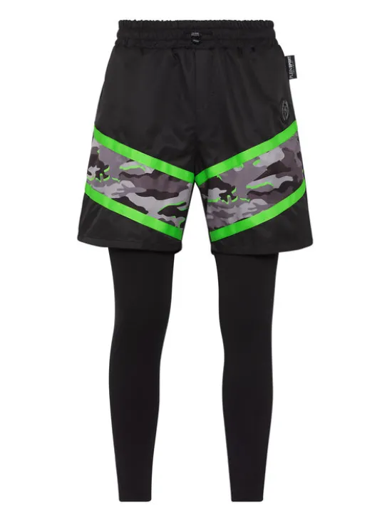Plein Sport Legginsy 2839 Czarny Active Fit