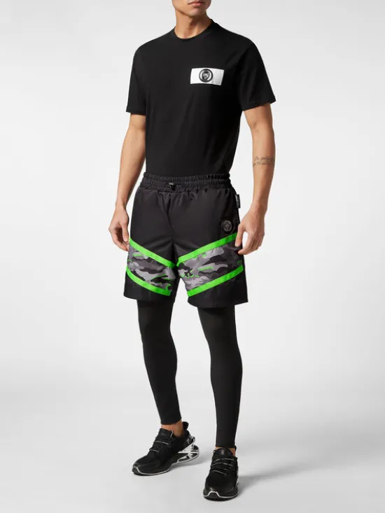 Plein Sport Legginsy 2839 Czarny Active Fit