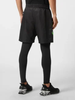 Plein Sport Legginsy 2839 Czarny Active Fit