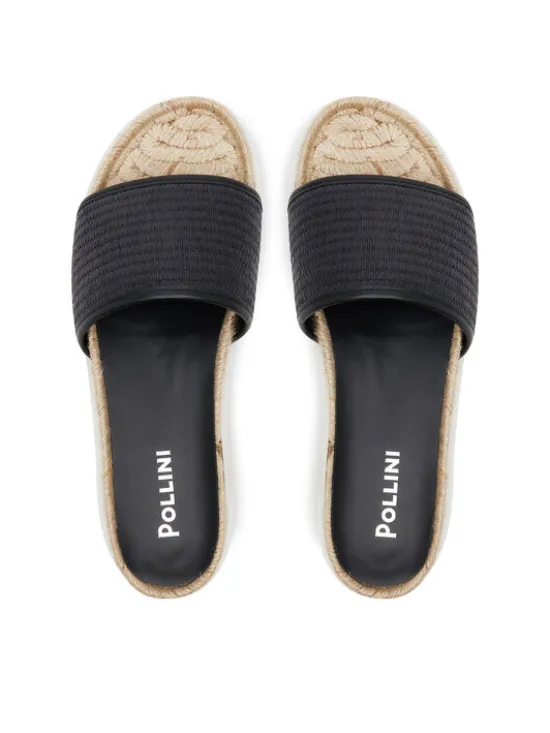 Pollini Espadryle SA28295G0MTN100A Czarny