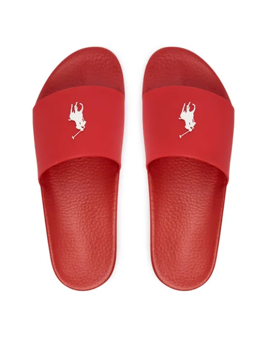 Polo Ralph Lauren Klapki 809P07314003 Czerwony