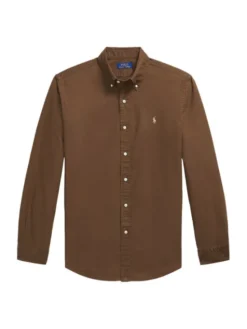 Polo Ralph Lauren Koszula 710805564519 Brązowy ciemny Regular Fit