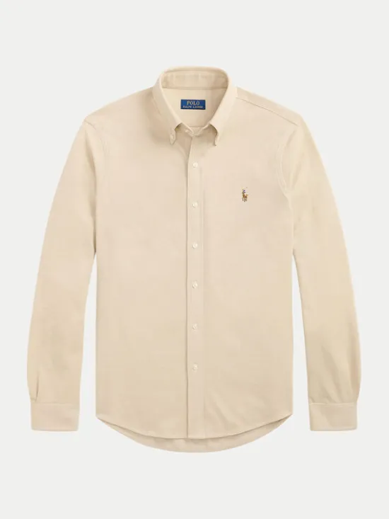 Polo Ralph Lauren Koszula 710P03967502 Beżowy jasny Slim Fit