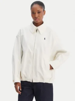Polo Ralph Lauren Kurtka przejściowa 211A96311001 Écru Oversize