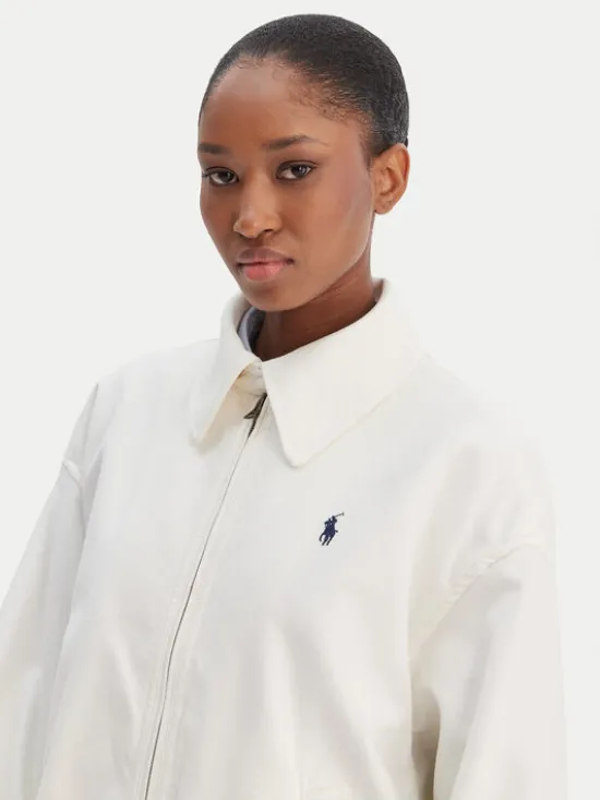 Polo Ralph Lauren Kurtka przejściowa 211A96311001 Écru Oversize