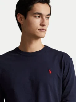 Polo Ralph Lauren Longsleeve Classics 710671468024 Granatowy Slim Fit