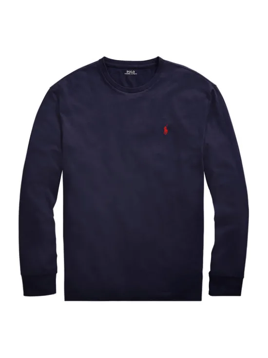 Polo Ralph Lauren Longsleeve Classics 710671468024 Granatowy Slim Fit