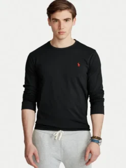 Polo Ralph Lauren Longsleeve Classics 710671468001 Czarny Custom Slim Fit