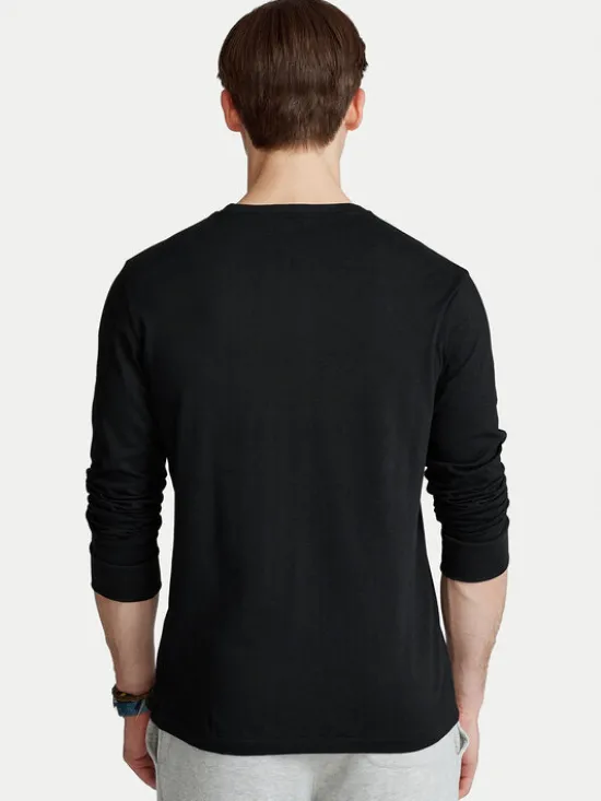 Polo Ralph Lauren Longsleeve Classics 710671468001 Czarny Custom Slim Fit