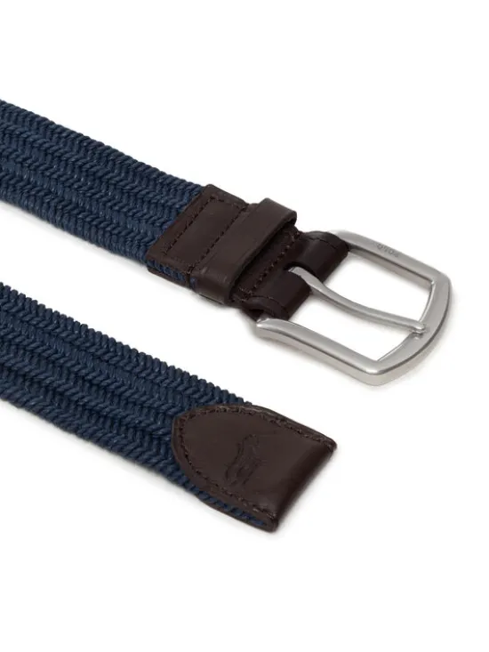 Polo Ralph Lauren Pasek Męski 35Mm Braid Stretch 405666041002 Granatowy