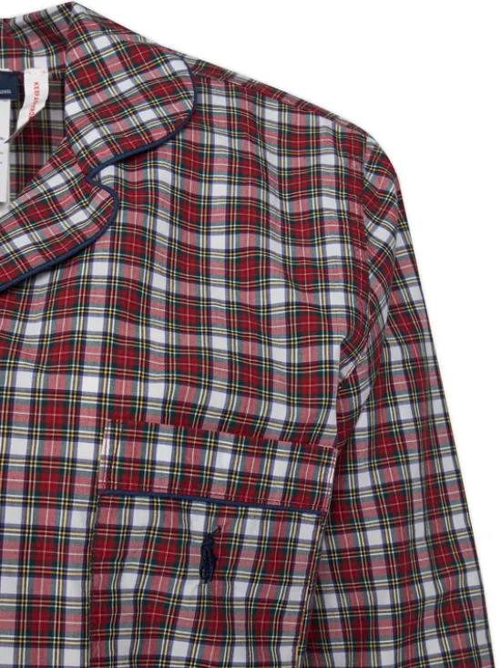 Polo Ralph Lauren Piżama 4P0429 Bordowy Relaxed Fit