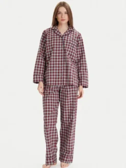 Polo Ralph Lauren Piżama 4P0429 Bordowy Relaxed Fit