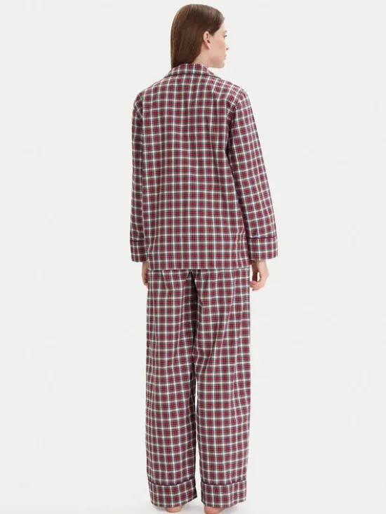Polo Ralph Lauren Piżama 4P0429 Bordowy Relaxed Fit