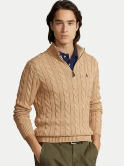 Polo Ralph Lauren Sweter 710810841003 Beżowy Regular Fit