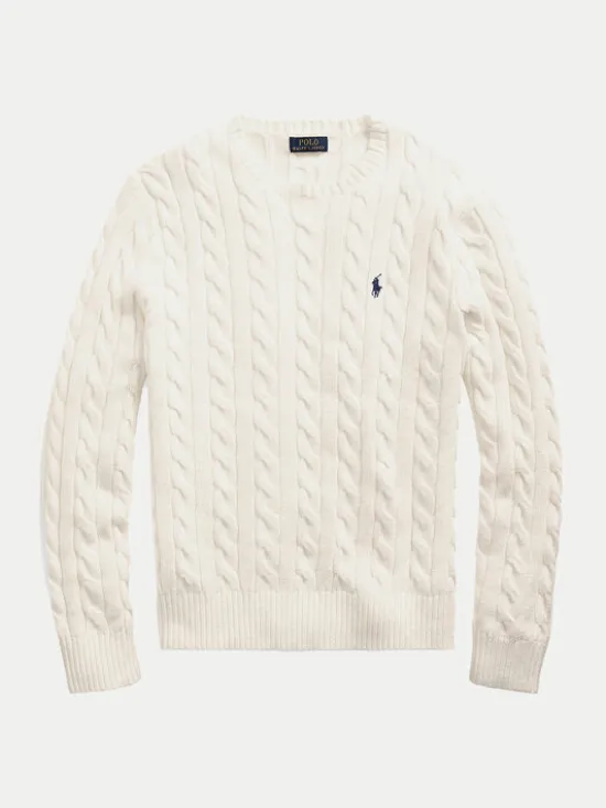 Polo Ralph Lauren Sweter 710775885024 Écru Regular Fit