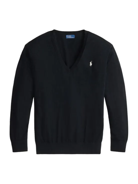 Polo Ralph Lauren Sweter 211972105004 Czarny Regular Fit
