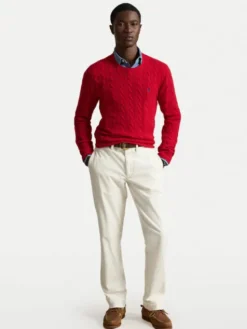Polo Ralph Lauren Sweter 710876762006 Czerwony Regular Fit