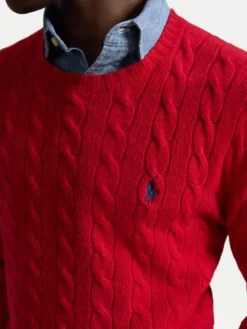 Polo Ralph Lauren Sweter 710876762006 Czerwony Regular Fit