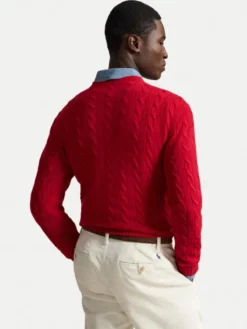 Polo Ralph Lauren Sweter 710876762006 Czerwony Regular Fit