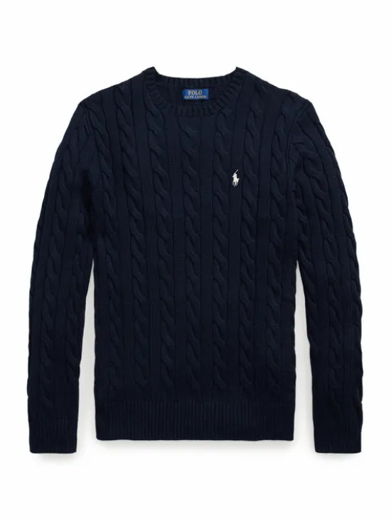 Polo Ralph Lauren Sweter 710775885555 Granatowy Regular Fit