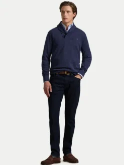 Polo Ralph Lauren Sweter 710877989001 Granatowy Regular Fit