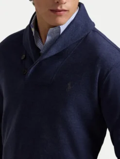 Polo Ralph Lauren Sweter 710877989001 Granatowy Regular Fit