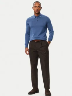 Polo Ralph Lauren Sweter 710941104500 Niebieski Regular Fit