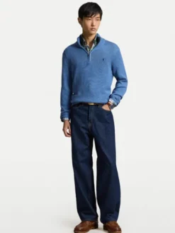 Polo Ralph Lauren Sweter 710859939522 Niebieski Regular Fit