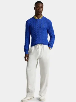 Polo Ralph Lauren Sweter 710775885546 Niebieski Regular Fit