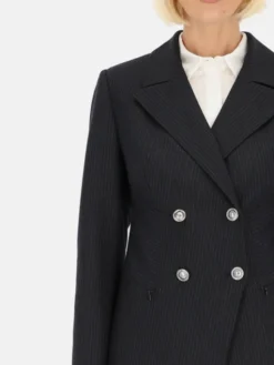 Potis & Verso Marynarka Heven Granatowy Regular Fit