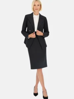 Potis & Verso Marynarka Heven Granatowy Regular Fit