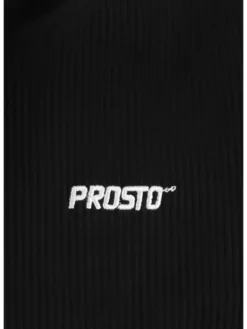 PROSTO. Bluzka Ribbed Czarny Regular Fit