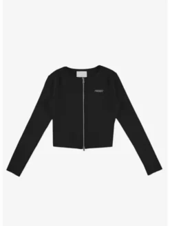 PROSTO. Bluzka Ribbed Czarny Regular Fit