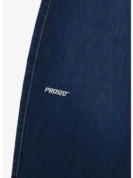 PROSTO. Jeansy Work Granatowy Loose Fit