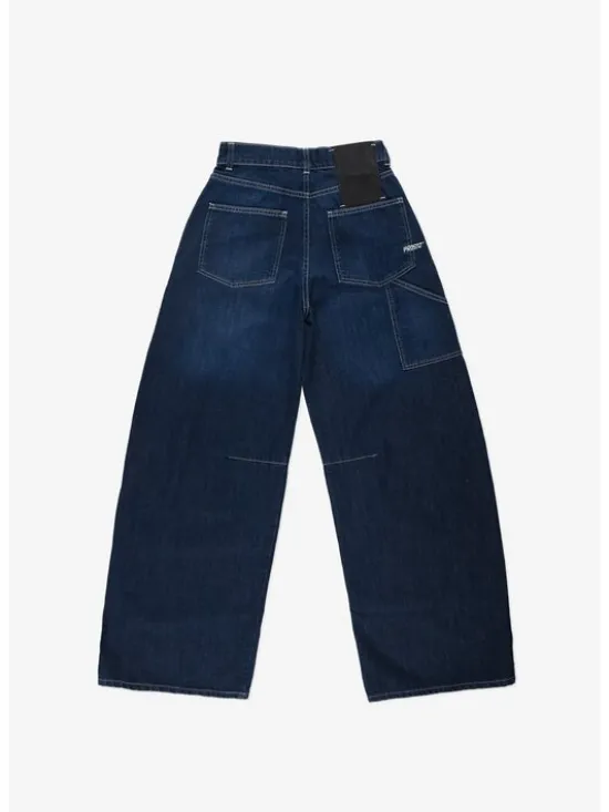 PROSTO. Jeansy Work Granatowy Loose Fit