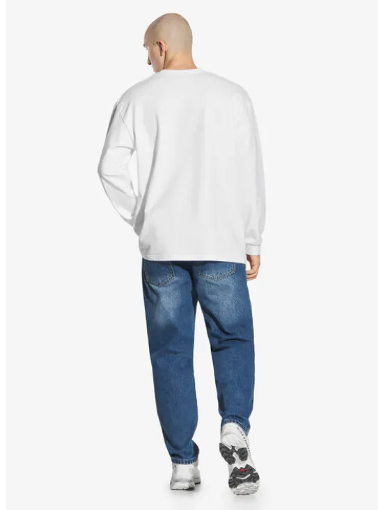 PROSTO. Longsleeve Crest Biały Regular Fit