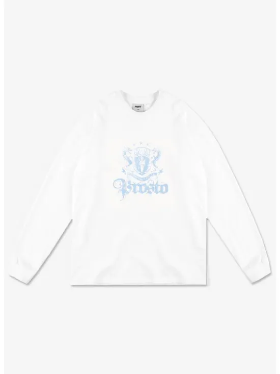 PROSTO. Longsleeve Crest Biały Regular Fit