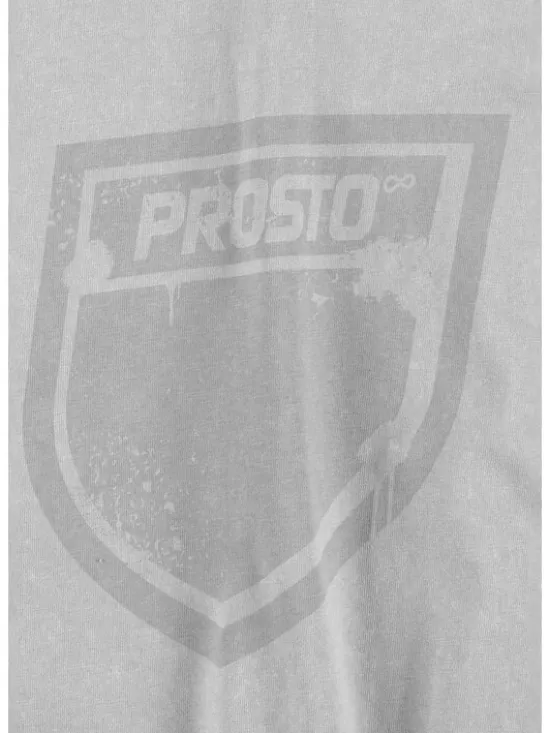 PROSTO. Longsleeve Splash Shield Szary Regular Fit