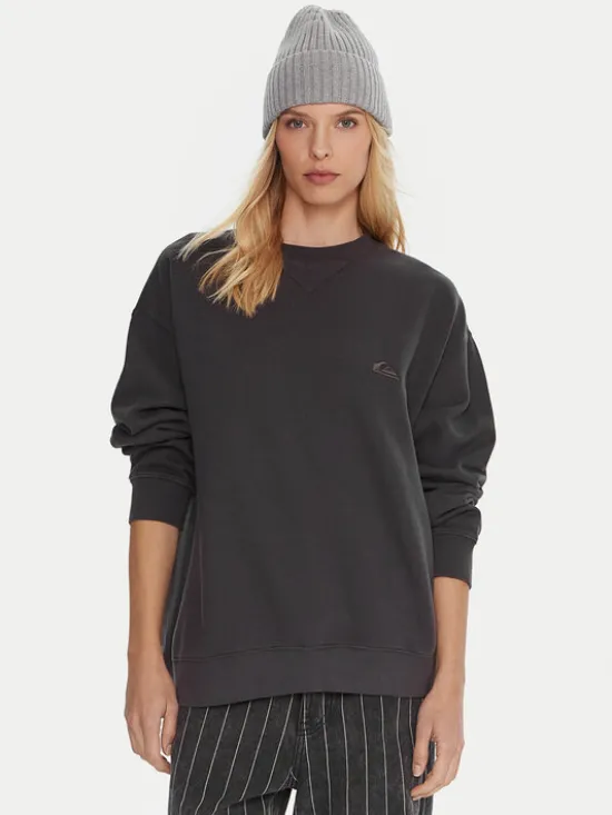 Quiksilver Bluza Essential Crew EQWFT03190 Szary Standard Fit