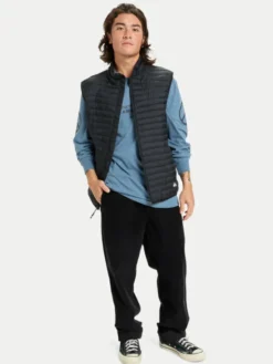 Quiksilver Kamizelka Scaly Sleeveless EQYJK04191 Czarny Regular Fit
