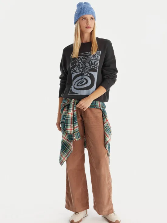 Quiksilver Sweter Barnwell EQWSW03026 Szary Regular Fit