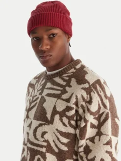 Quiksilver Sweter Hall City EQYSW03329 Brązowy Regular Fit