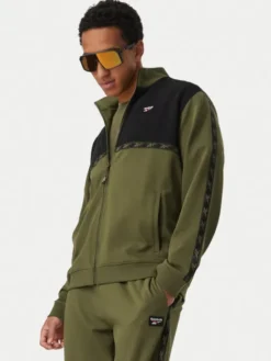 Reebok Bluza Artek RK25726CCM Zielony ciemny Regular Fit
