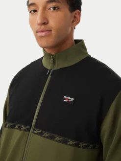 Reebok Bluza Artek RK25726CCM Zielony ciemny Regular Fit