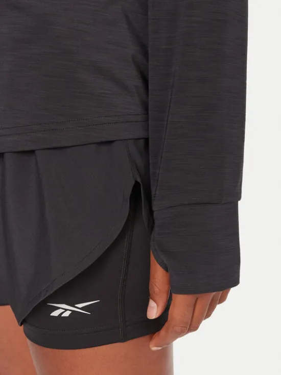 Reebok Koszulka techniczna RK25184CCW Czarny Slim Fit