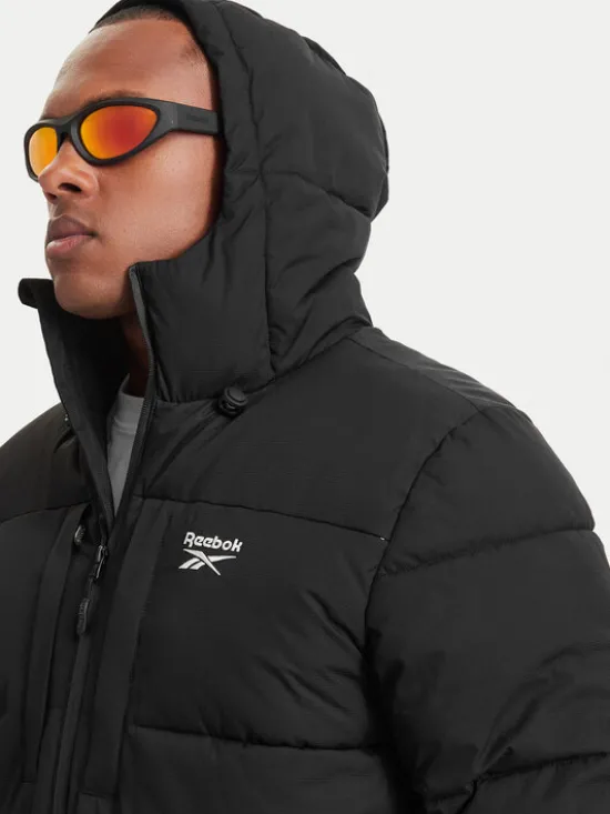 Reebok Kurtka zimowa RCC00077 Czarny Regular Fit