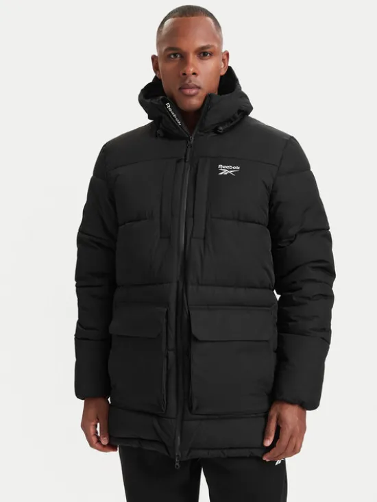 Reebok Kurtka zimowa RCC00077 Czarny Regular Fit